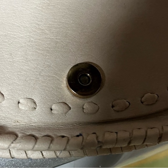 Vintage Imoshion Cream and Blue Floral Crossbody Bag - Picture 2 of 8